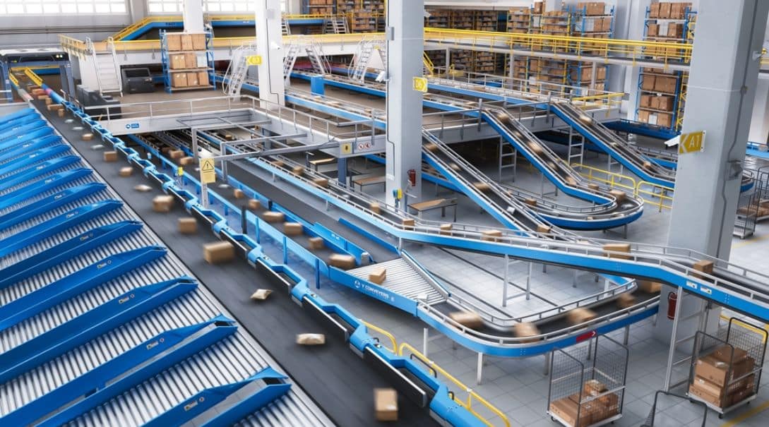 warehouse automation and package sorting