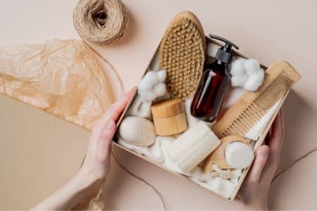 subscription box filled with wellness and self care products
